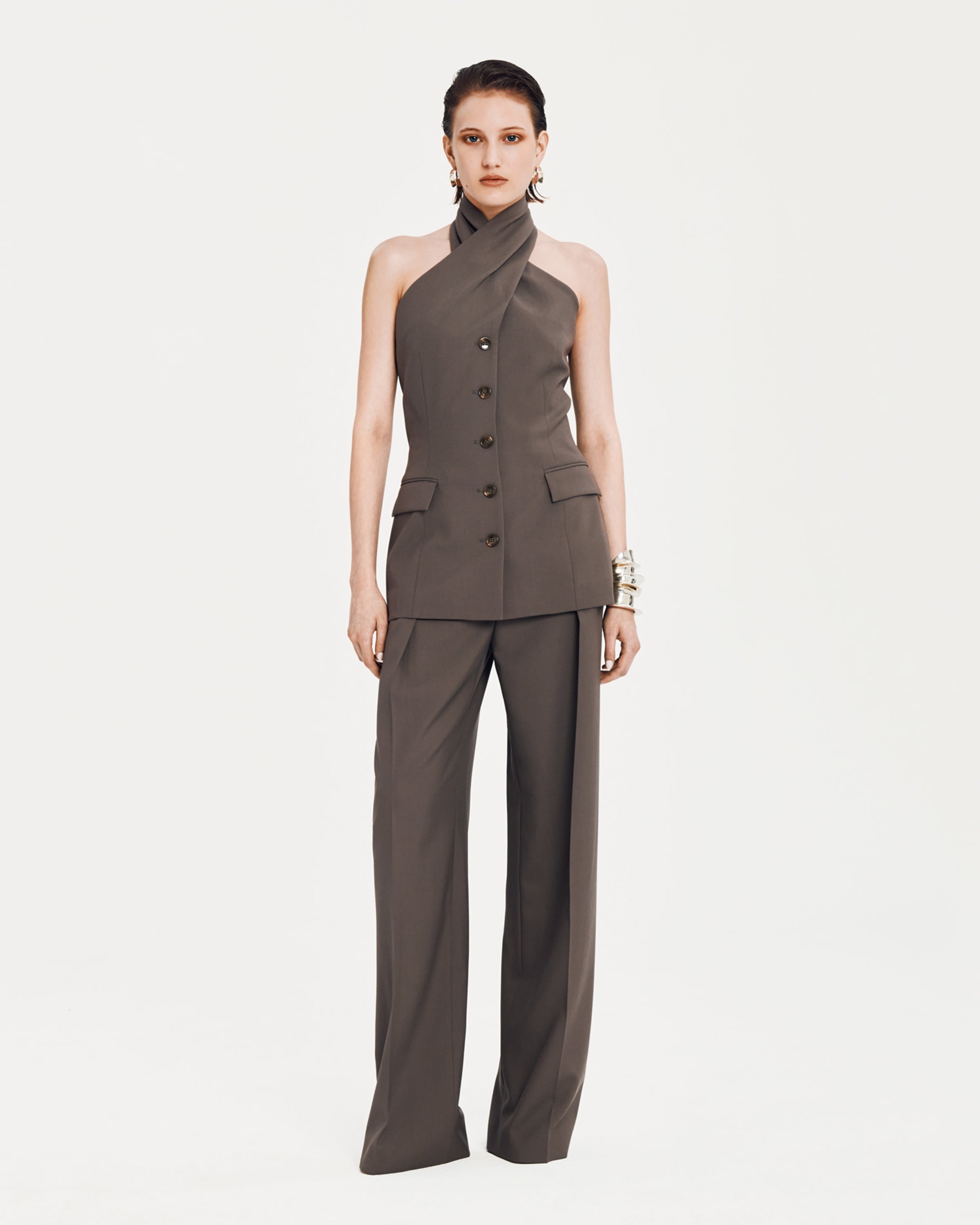 Kaito Vest and Odile Pants in Lightweight Wool | Resort 24 | Salon 1884
