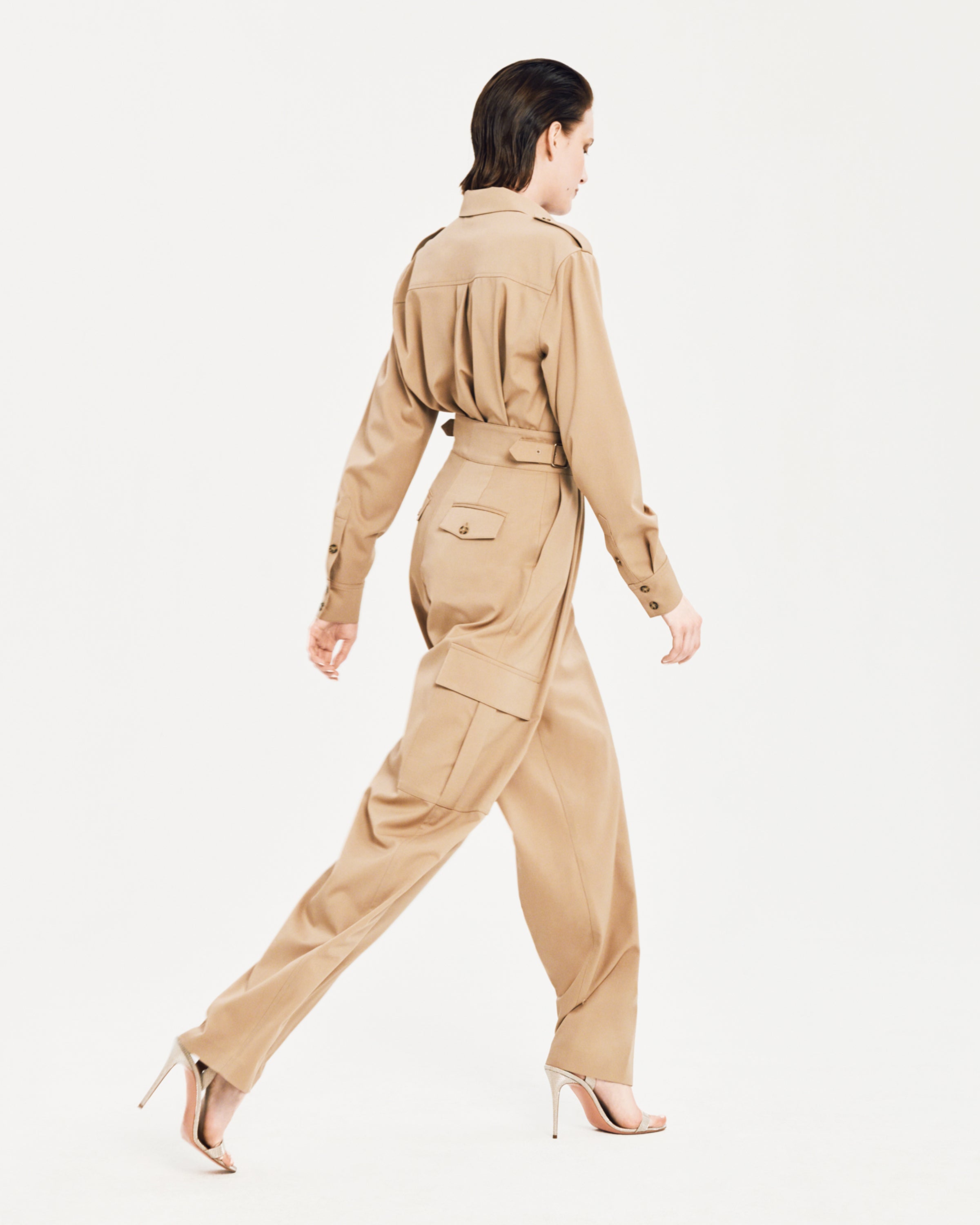 Ren Shirt and Nell Cargo Pants in Wool Gabardine | Resort 24 | Salon 1884